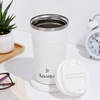 Buy Personalized White Insulated Coffee Tumbler - 510 ML