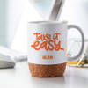 Gift Personalized White Mug With Cork Base