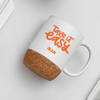 Shop Personalized White Mug With Cork Base