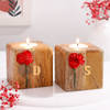 Personalized Wooden Block Candles