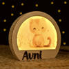 Gift Personalized Wooden Cat Lamp For Kids