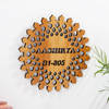 Gift Personalized Wooden Floral Nameplate