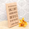 Gift Personalized Wooden Plaque For Friend