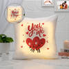 Personalized You And Me Couples LED Cushion