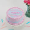 Gift Pink and Blue Cream Cake (1 Kg)