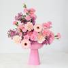 Shop Pink Blossom Arrangement In Lilac Coupe Vase