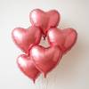 Pink Heart Foil Balloons-Set Of 5