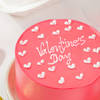 Shop Pink Love Valentines Day Cake 200 Gms