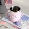 Gift Pink Travel Mug - Stainless Steel - Personalized