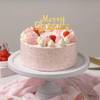 Gift Pink Velvet Merry Christmas Cake