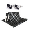 Buy Premium Black Checkered Tie Set - Set Of 4