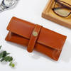 Gift Premium Vegan Leather Wallet Set For Men - Tan