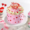 Pretty Pink Valentine Cake (600 gm)