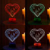 Buy Promise Of Love Personalized LED Lamp - Wooden Finish Base