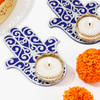 Gift Protective Hamsa Tealight Holders For Diwali