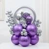 Gift Purple And Silver Birthday Balloon Arrangement