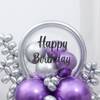 Shop Purple And Silver Birthday Balloon Arrangement