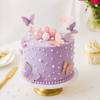 Gift Purple Butterfly Celebration Cake (1kg)