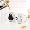 Gift Purrfect Match Personalized Couple Mugs