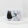 Buy Purrfect Match Personalized Couple Mugs For Valentine's Day
