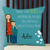 Quirky Personalized Satin Pillow for Sister Online