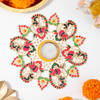 Gift Radiant Floral Rangoli For Diwali