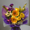 Gift Radiant Gerbera And Rose Bouquet With Lights