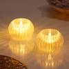 Radiant Glow LED Crystal Tealights - Set Of 2
