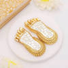 Radiant Gold Silver Finish Laxmi Charan Paduka
