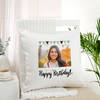 Radiant Wishes Personalized Birthday Cushion