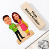 Gift Raksha Bandhan Personalized Acrylic Caricature