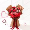 Gift Red and Pink Roses Valentine Bouquet