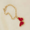 Gift Red Butterfly Ladies Wristwatch Charm