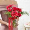 Shop Red Roses & Dahlia Vase Arrangement