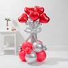 Red & Silver Statement Balloon Setup