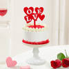 Gift Red Velvet Love Cake (Half kg)