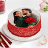 Red Velvet Photo Cake for Couple (Half Kg)