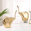 Regal Metal Elephant Figurines - Set Of 2 - Gold Online
