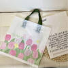 Shop Reusable Flower Print Tote Bag - Assorted - Set Of 50