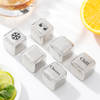 Gift Reusable Ice Cubes And Whiskey Glasses Combo