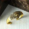 Buy Roaring Lion Engraved Oxidised Gold Finish Men's Bracelet