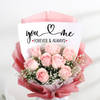 Gift Romantic Blooms And Decadent Cake Duo