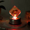 Romantic Moments - Personalized Rotating LED Crystal Cube Online