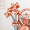 Buy Rose Gold Charm Birthday Balloon Arrangement