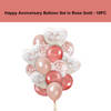 Buy Rose Gold Happy Anniversary Balloons - Set Of 16