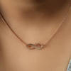 Buy Rose Gold-plated Infinity Pendant Necklace