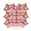 Rose Gold Star Foil Balloons - Set Of 4