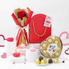 Roses And Chocolates Hamper For Valentine's Day