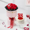 Roses And Treats Valentines Day Gift Combo