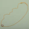 Gift Round Evil Eye Necklace In Gold Plating